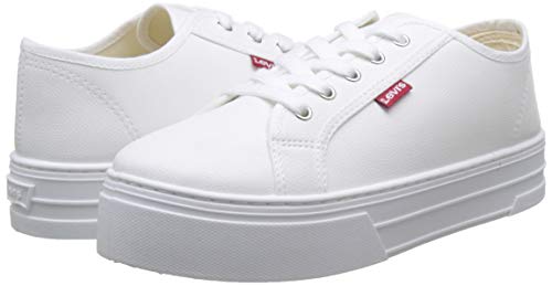 Levi's Tijuana, Zapatillas para Mujer, Blanco (Sneakers 51), 37 EU