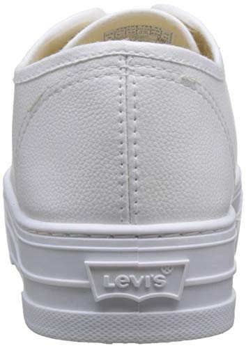Levi's Tijuana, Zapatillas para Mujer, Blanco (Sneakers 51), 38 EU