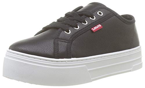 Levi's Tijuana, Zapatillas para Mujer, Negro (Sneakers 60), 38 EU