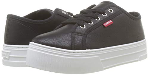 Levi's Tijuana, Zapatillas para Mujer, Negro (Sneakers 60), 38 EU
