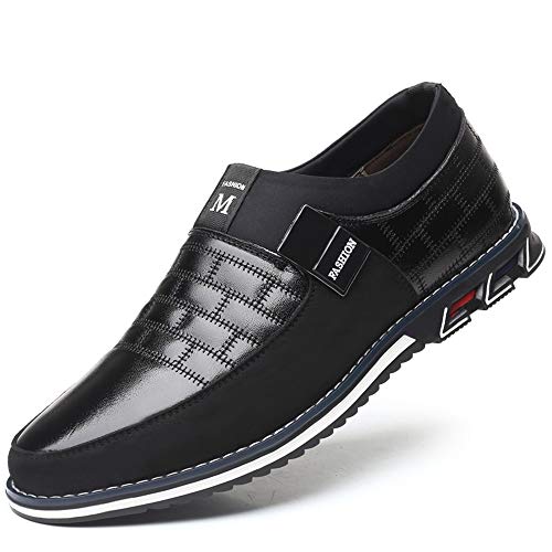 LIEBE721 Calzado Casual para Hombre para Hombre Nueva Tendencia Formal para Antideslizantes Salvajes Clásico Duradero Elegante para Adultos Cómodo en resbalón con Hebilla Zapatos Grandes