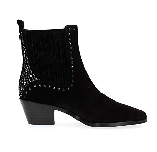 LIU JO Zapatos Mujer Botines texanos S69075PX00222222 Bonnie 2 Bootie Talla 38 Negro