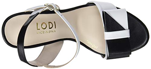 lodi Ibarra, Sandalia con Pulsera para Mujer, Multicolor (Glove Blanco Glove Blanco), 39 EU