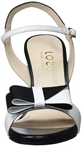 lodi Ibarra, Sandalia con Pulsera para Mujer, Multicolor (Glove Blanco Glove Blanco), 39 EU