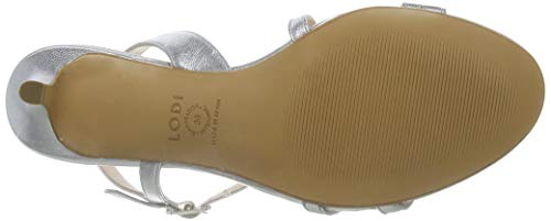 lodi Jalea, Sandalia para Mujer, Plata, 40 EU
