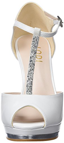 lodi Pauli, Zapatos con Tacon y Tira Vertical Mujer, Beige (Galaxia Avorio Avorio), 40 EU