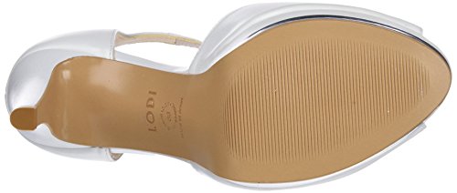 lodi Pauli, Zapatos con Tacon y Tira Vertical Mujer, Beige (Galaxia Avorio Avorio), 40 EU