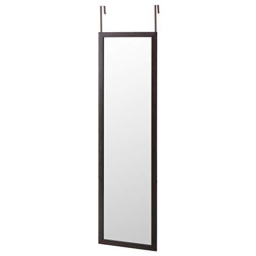 Lola Home Espejo de Puerta Moderno de plástico de 35 x 125 cm (Marron)