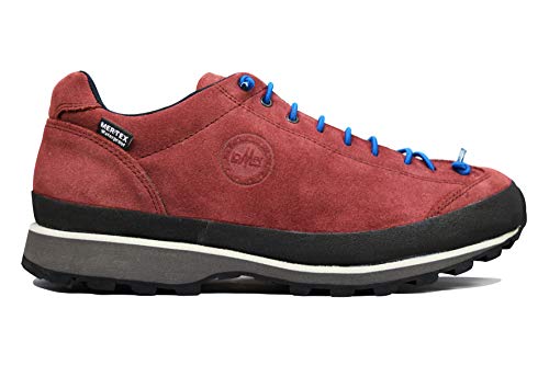 LOMER Bio Natural MTX, zapatillas bajas, empeine de piel, suela de Vibram, revestimiento interior de MTX, cordones de cierre, para mujer Rojo Size: 36 EU
