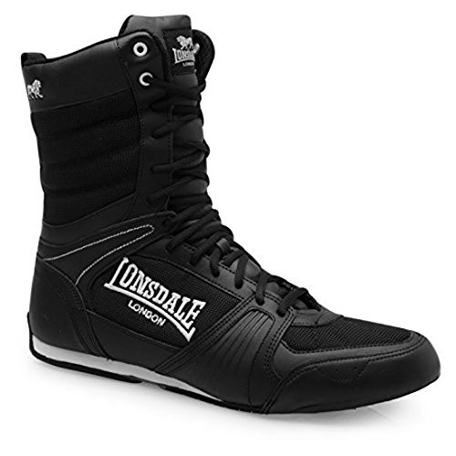Lonsdale Hombre Contender Botas De Boxeo Negro/Blanco EU 44 (UK 10)