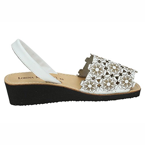 LORENA MASSÓ 515310 IBICENCA Menorquina Mujer Sandalias Blanco 36