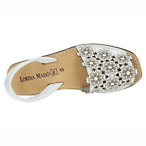 LORENA MASSÓ 515310 IBICENCA Menorquina Mujer Sandalias Blanco 36