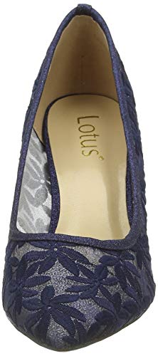 Lotus Bryony, Zapatos de tacón con Punta Cerrada Mujer, Azul Marino De, 40 EU