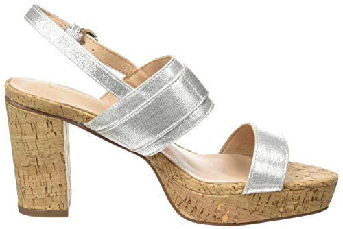 Lotus Romilly, Zapatos de tacón con Punta Abierta Mujer, Plata JJ, 41 EU