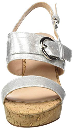 Lotus Romilly, Zapatos de tacón con Punta Abierta Mujer, Plata JJ, 41 EU