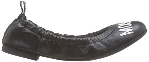Love Moschino Scarpad.ballerina05 Nappa, Bailarinas con Punta Cerrada para Mujer, Negro (Black Soft 000), 36 EU