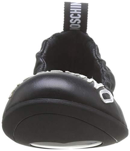 Love Moschino Scarpad.ballerina05 Nappa, Bailarinas con Punta Cerrada para Mujer, Negro (Black Soft 000), 36 EU