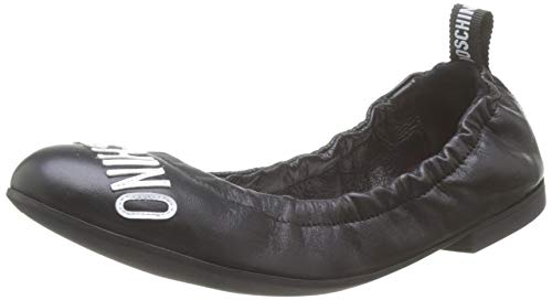 Love Moschino Scarpad.ballerina05 Nappa, Bailarinas con Punta Cerrada para Mujer, Negro (Black Soft 000), 36 EU