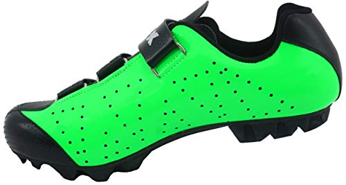 LUCK Zapatillas de Ciclismo MTB ODÍN con Suela de Carbono y Cierre milimétrico de precisión. (43 EU, Verde)