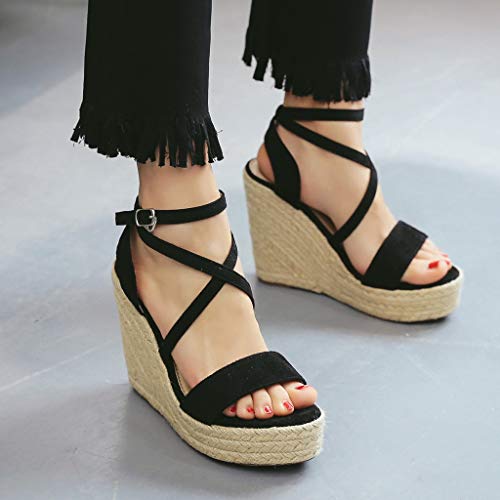 Luckycat Sandalias para Mujer, 2019 Zapatos de cuña de Mujer de Las señoras Zapatos de tacón Alto de la Plataforma de Las Sandalias de Verano