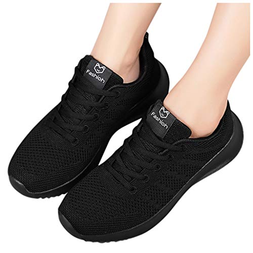 Luckycat Zapatos de Seguridad Zapatos de Trabajo Zapatos con Punta de Acero Ligero Mujer Zapatos de Trabajo con Punta de Acero Ultra Liviano Suave y cómodo Transpirable Antideslizante