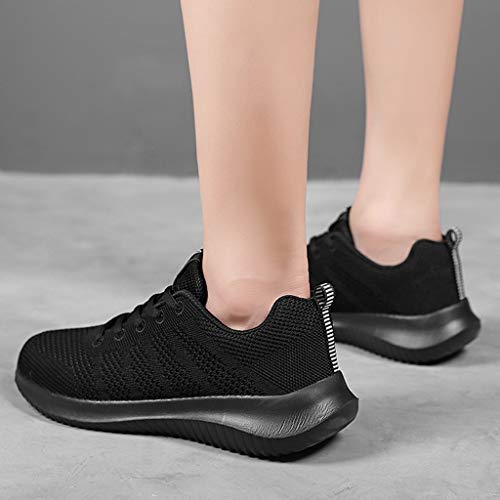 Luckycat Zapatos de Seguridad Zapatos de Trabajo Zapatos con Punta de Acero Ligero Mujer Zapatos de Trabajo con Punta de Acero Ultra Liviano Suave y cómodo Transpirable Antideslizante