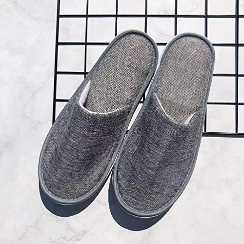 LUOEM 6 Pares de Zapatillas de SPA Zapatillas Desechables Sandalias de Invitados para El Hogar del Hotel para El Salón de Belleza del Hotel
