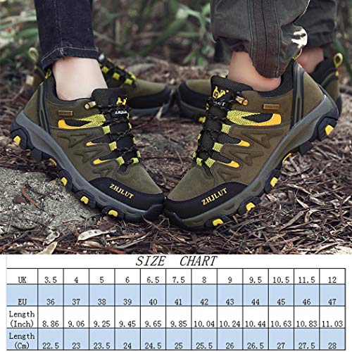 Lvptsh Zapatillas de Trekking para Hombre Botas de Montaña Zapatillas de Senderismo Calzado de Trekking Botas de Senderismo Antideslizantes AL Aire Libre Transpirable Sneakers