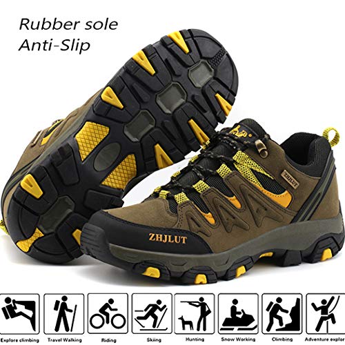 Lvptsh Zapatillas de Trekking para Hombre Botas de Montaña Zapatillas de Senderismo Calzado de Trekking Botas de Senderismo Antideslizantes AL Aire Libre Transpirable Sneakers