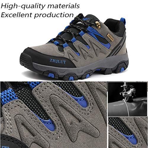 Lvptsh Zapatillas de Trekking para Hombre Botas de Montaña Zapatillas de Senderismo Calzado de Trekking Botas de Senderismo Antideslizantes AL Aire Libre Transpirable Sneakers