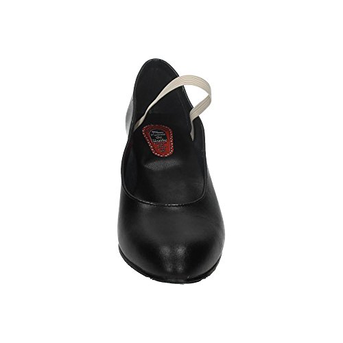 Made IN Spain 16 Zapato Flamenco Piel NIÑA Zapatos TACÓN Negro 37