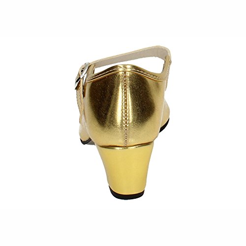 MADE IN SPAIN 22 Zapato DE Flamenco NIÑA Zapatos TACÓN Oro 24
