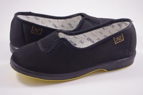 MADE IN SPAIN 413 Goma Medio Verano SEÑORA Zapatillas Negro 39