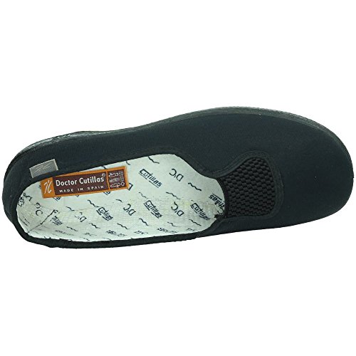 MADE IN SPAIN 413 Goma Medio Verano SEÑORA Zapatillas Negro 39