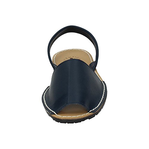 MADE IN SPAIN 969 Menorquinas DE Piel Mujer Sandalias Marino 36