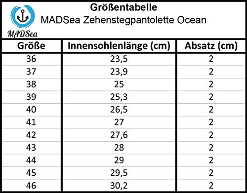 MADSea Ocean Chanclas Sandalias de Playa para Mujer Fucsia Rosa Pink, Tamaño:38 EU, Color:Fucsia/Rosa