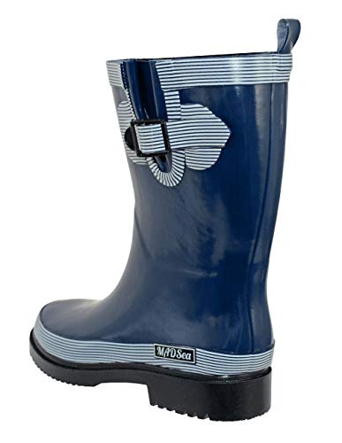 MADSea Ocean Pure Botas de Goma Botas de Agua para Mujer Media Caña Azul Oscuro, Tamaño:38 EU