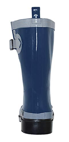 MADSea Ocean Pure Botas de Goma Botas de Agua para Mujer Media Caña Azul Oscuro, Tamaño:38 EU