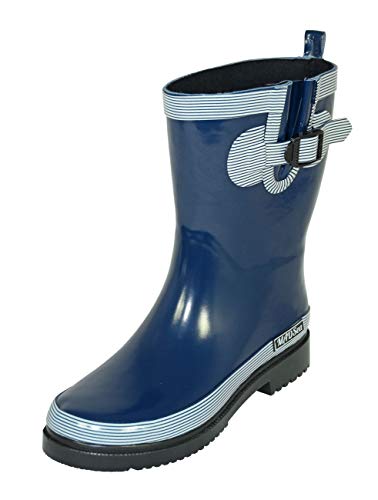 MADSea Ocean Pure Botas de Goma Botas de Agua para Mujer Media Caña Azul Oscuro, Tamaño:38 EU