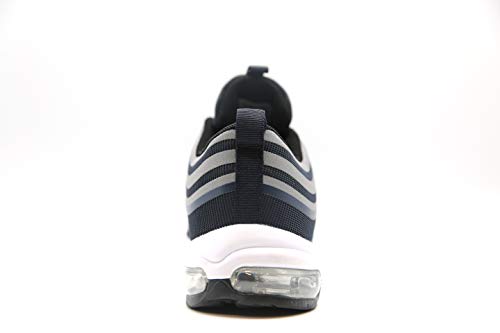 Mapleaf Zapatos Hombres Mujer Botas Running Air Deporte para Correr Zapatillas Deportivas 2213-Azul-41