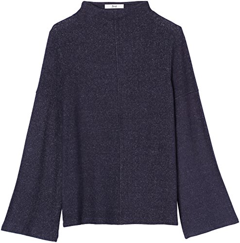 Marca Amazon - find. Jersey de Manga Ancha para Mujer, Azul (Navy Marl), 44, Label: XL