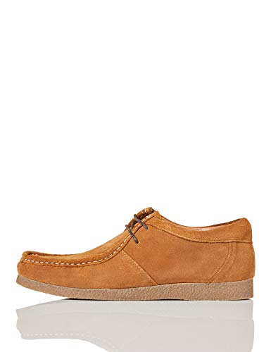 Marca Amazon - find. Zapato de Ante estilo Hombre, Beige (Tan), 43 EU