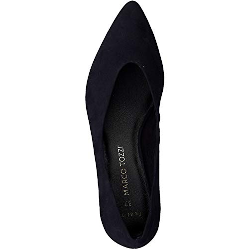 MARCO TOZZI 2-2-22416-35, Zapatos de tacón con Punta Cerrada Mujer, Azul Marino, 38 EU