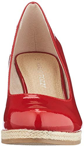 MARCO TOZZI 2-2-22440-24, Zapatos con Plataforma Mujer, Color Rojo Patente, 36 EU