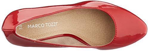 MARCO TOZZI 2-2-22440-24, Zapatos con Plataforma Mujer, Color Rojo Patente, 39 EU