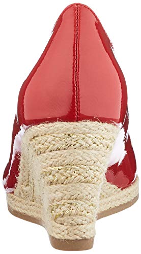 MARCO TOZZI 2-2-22440-24, Zapatos con Plataforma Mujer, Color Rojo Patente, 39 EU