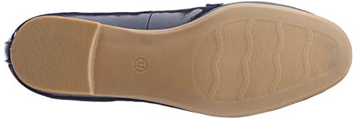 MARCO TOZZI 2-2-24201-26 Damen Slipper, Mocasín Mujer, Patente Azul Marino, 38 EU