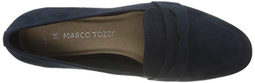 MARCO TOZZI 2-2-24204-26 Damen Slipper, Mocasn Mujer, Azul Marino, 38 EU