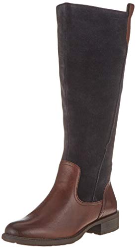 Marco Tozzi 2-2-25504-23, Botas Altas Mujer, Azul (Navy Combi 890), 40 EU