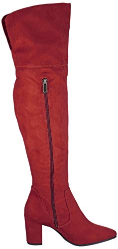Marco Tozzi 2-2-25519-33, Botas Mosqueteras Mujer, Rojo (Chianti 503), 36 EU